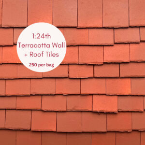 124th Roof + Wall Miniature Dollhouse in Terracotta-2